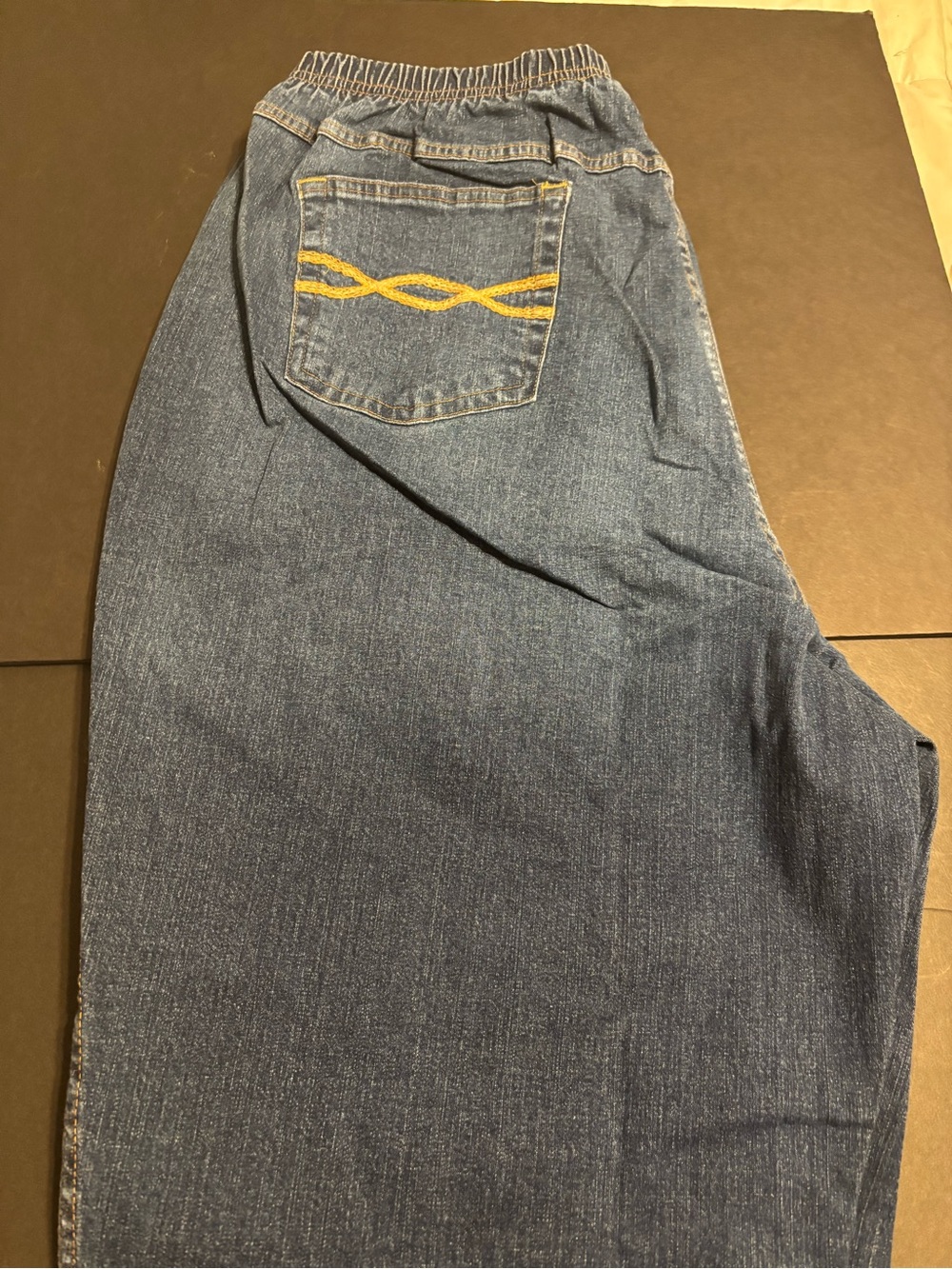 Denim & Co Women 2X Blue Pull On Stretch Jeans Elastic Waist NWT A1119